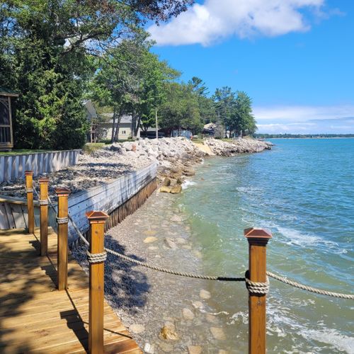 Exterior:  another view of the private lakefront