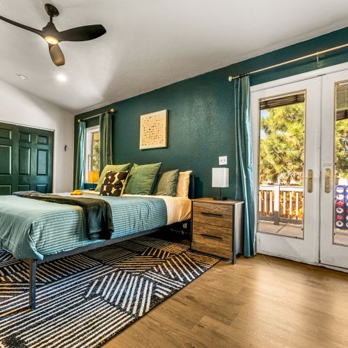 The master bedroom is intentionally designed—perfect for focus, rest, or a little of both.