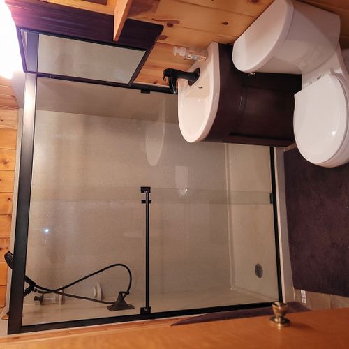 Bathroom #1 (main floor):  full bathroom with a walk-in shower.