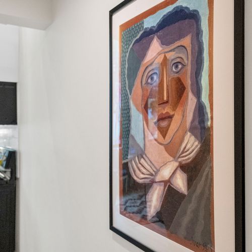 Vibrant local artwork adding personality & a sense of place to the space.