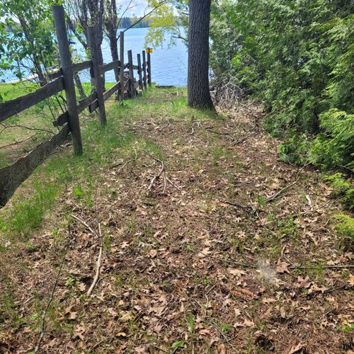 Exterior:  the view of van etten lake from the pathway for private lake access