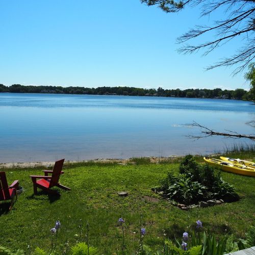 Exterior:  the private lakefront.