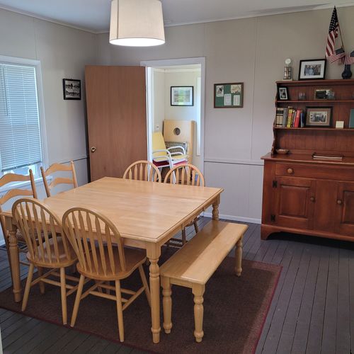 DINING ROOM:  Large family-friendly dining room with seating for up to 8 adults