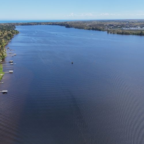 Etxerior:  aerial view of van etten lake