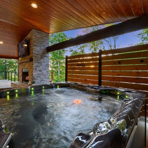 Oversized hot tub!