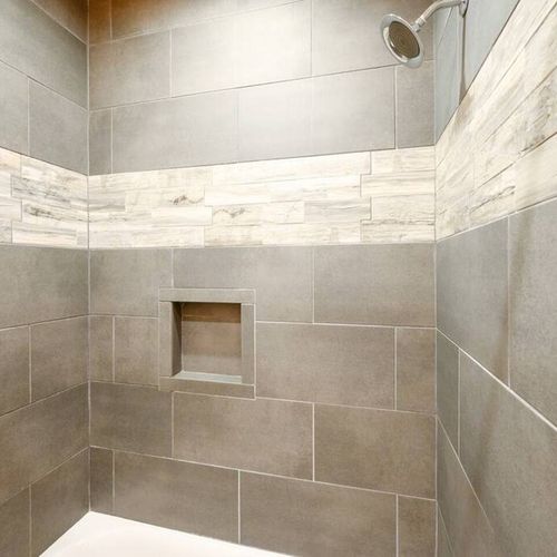 Walk in shower in Full Bathroom attached to King Bedroom 2.