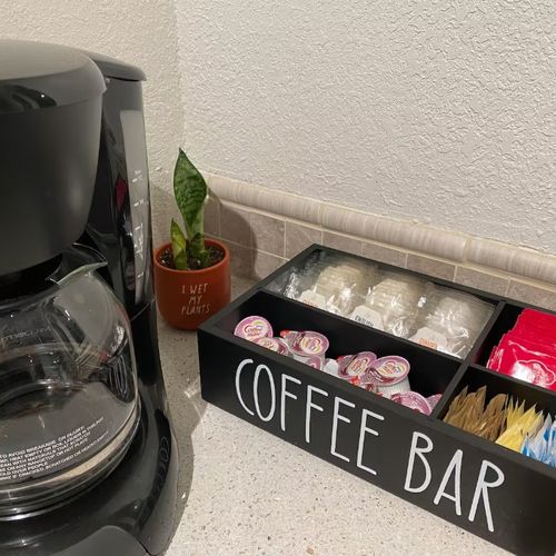 Family &Amp; Dog-Friendly Retreat With Fire Pit 107 Coffee bar stocked with all the essentials you need.