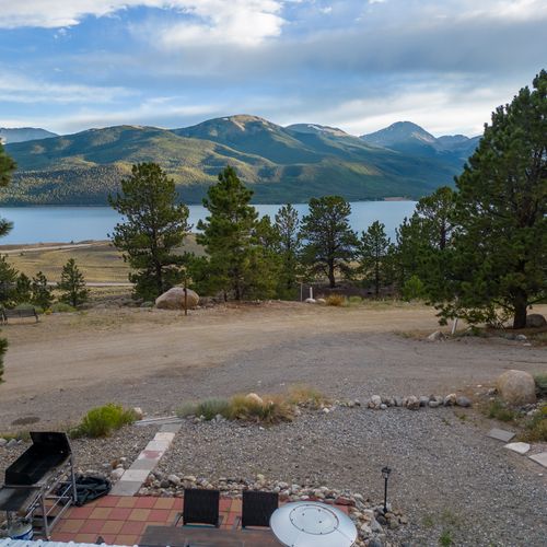 Enjoy stunning lake and peak views from the property!