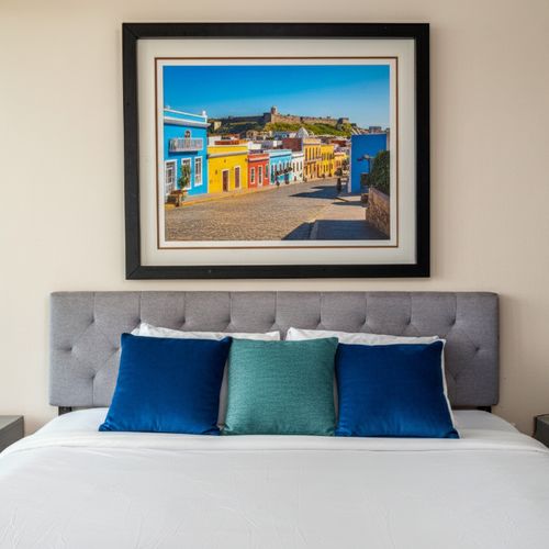 Restful sleep with blackout curtains guaranteed.