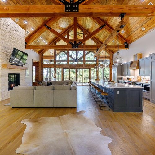 You are welcomed with an open floor plan!