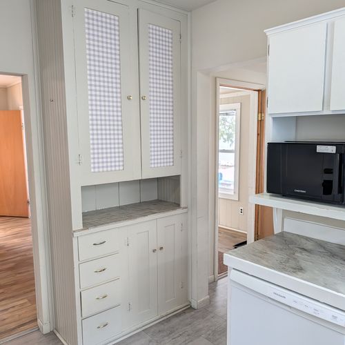 KITCHEN:  Recently updated kitchen with all appliances including a dishwasher and a good supply of cooking and dining utensils.