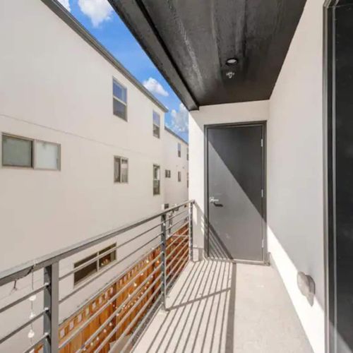 Balcony off the bedroom