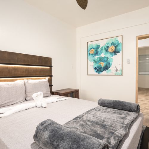 Cozy bed for a perfect rest.