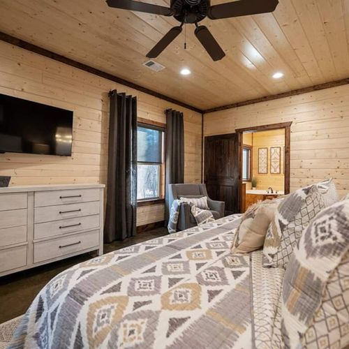 Main level-Master Suite with private bath