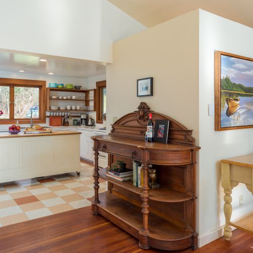 You'll find books and games throughout the living areas.