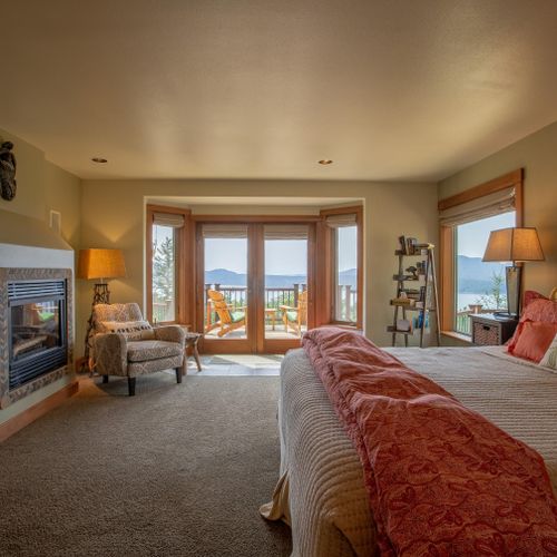 Amazing views and doors to deck outside