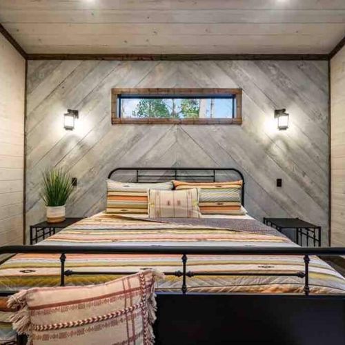 A sizeable king bed!