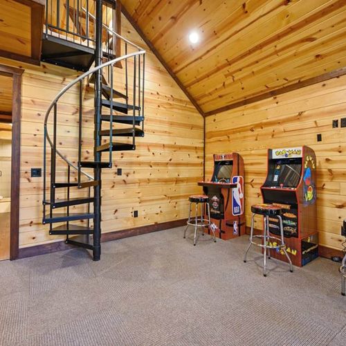The loft/game room on the second floor!
