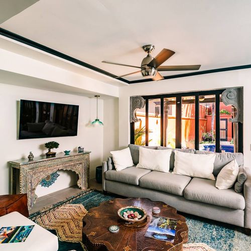 Fully renovated living room