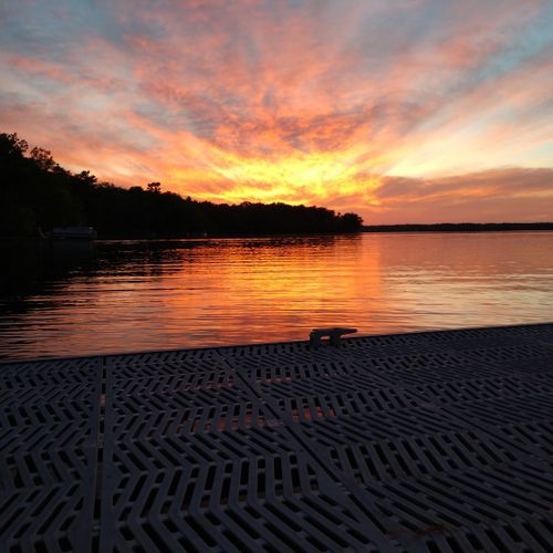 Area photos:  sunrise on little platte lake