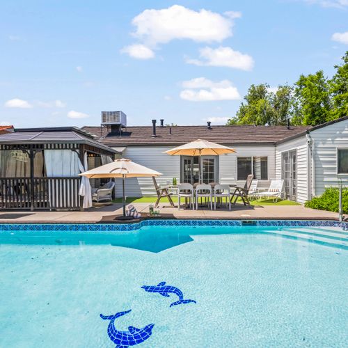 Relax poolside on comfortable loungers, soak up sunshine and peaceful vibes.