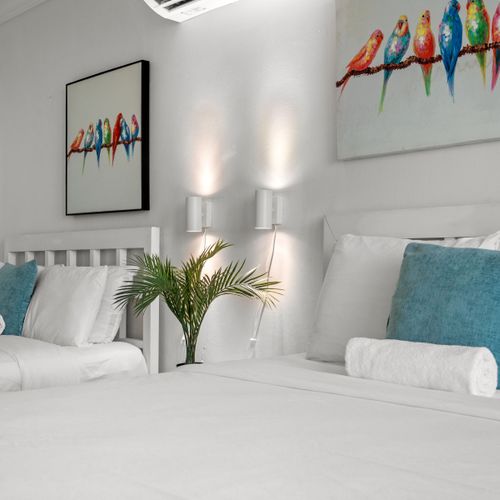 Discover a serene retreat in this well-appointed studio, complete with two beds and a balcony overlooking the sparkling ocean.