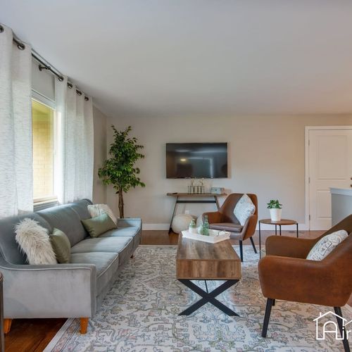 Entertain and stay connected with two separate living rooms, both equipped with flat screen tvs.