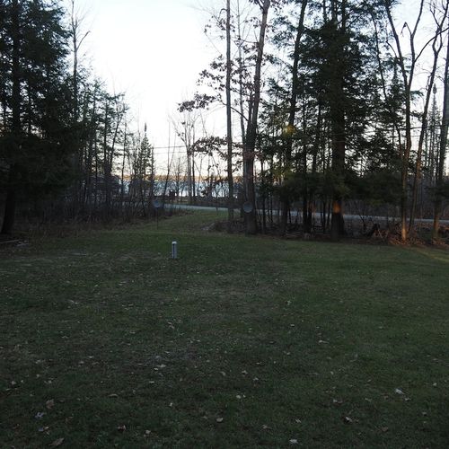 This is the view of green lake from the front porch. (note that the lake is on the opposite side of the street. )
