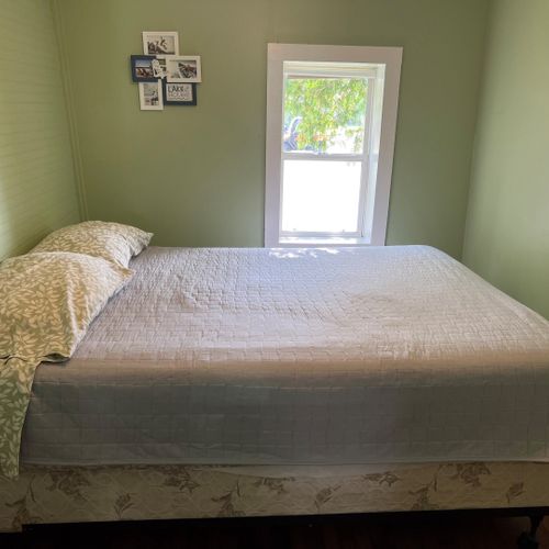 Bedroom #2:  this bedroom also features a queen-size bed.