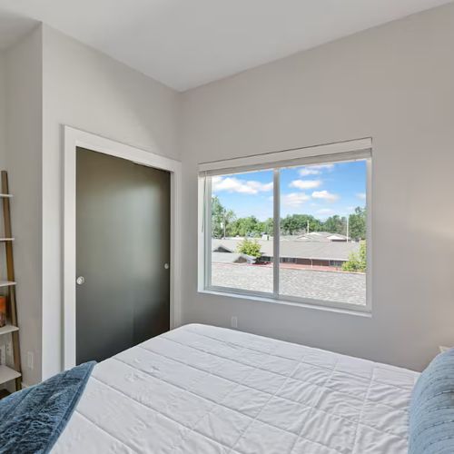Rest easy in a plush bed, while stylish accents complete the space.