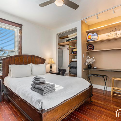 Experience ease with the first bedroom, just off the main living space on the main floor.
