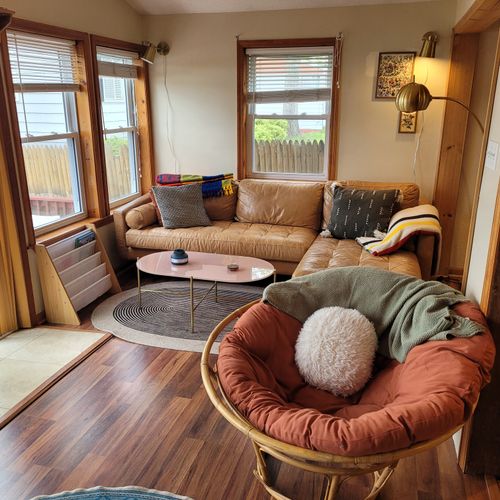 Living room #1:  the main floor's comfy cozy living room
