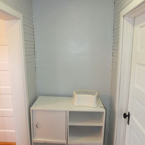 Bedroom #3 (second floor):  features a queen-size bed, a very large closet, and private access to the second floor bathroom via the closet.
