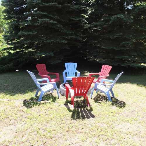 Exterior:  the backyard bonfire ring