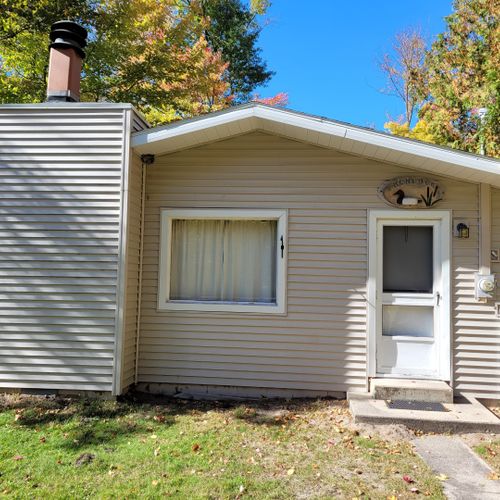 Exterior:  the entrance to the cottage.