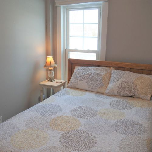 Bedroom #1:  on main floor with a full-size bed.