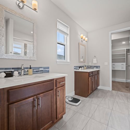 Roomy bathroom retreat that feels like your private spa.