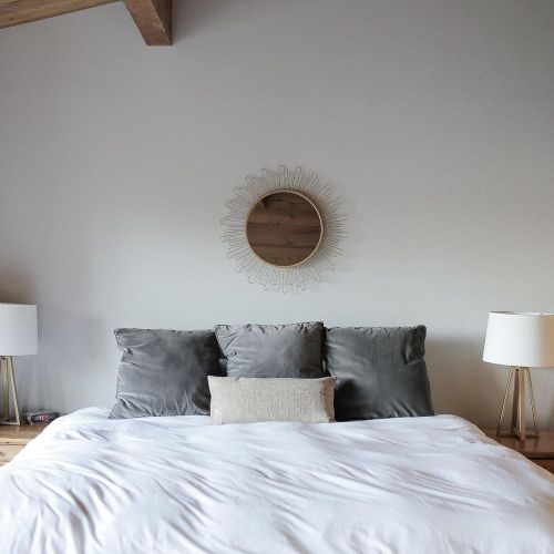 Master Bedroom ensuite with King bed, daybed, balcony and reading area.