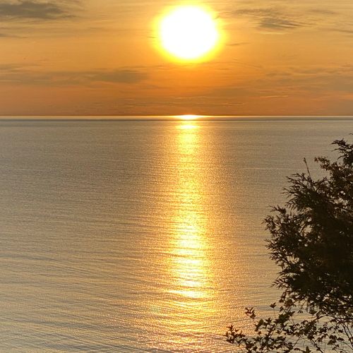 Exterior:  the gorgeous sunset from the deck.