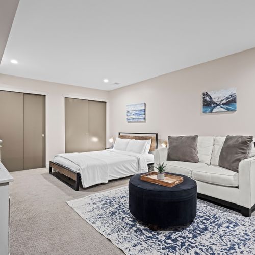 Soft carpet underfoot for a little extra comfort.