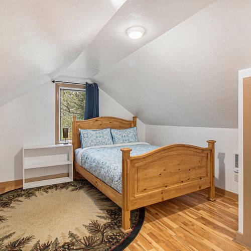 Wake up to forest views and peaceful stillness.