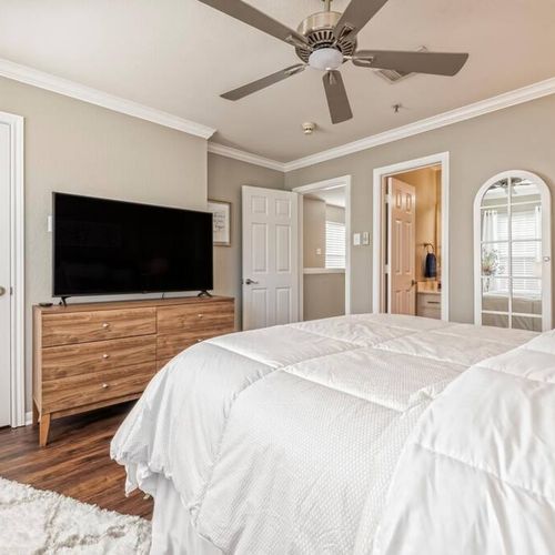 Bedroom with attached private bathroom