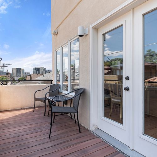 Start your day with quiet moments and fresh air from the private balcony.