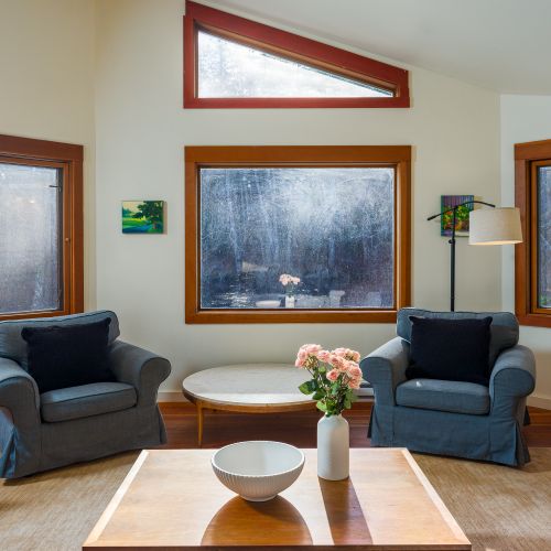 Comfortable seating and game tables for family gatherings