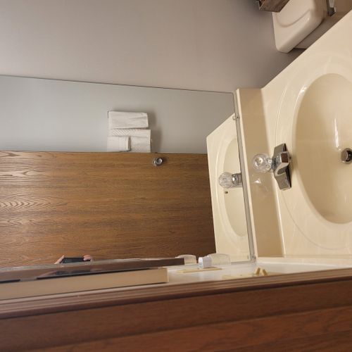 Bathroom #2:  common full bathroom with a combination tub and shower.