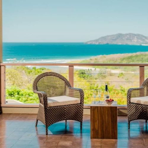 Private balcony with amazing ocean views