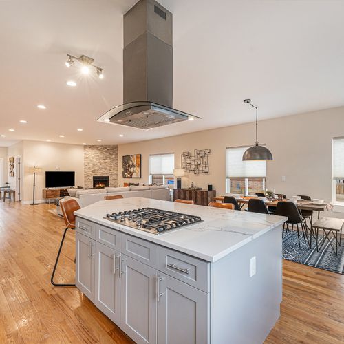 Experience the ultimate in open-concept living with our seamlessly integrated kitchen, dining, and living area!