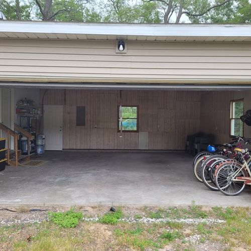 Garage:  guests are welcome to use the garage, which includes space for a vehicle, bicycles that are available for guests to use, and extra outdoor chairs that are available for guests to use.
