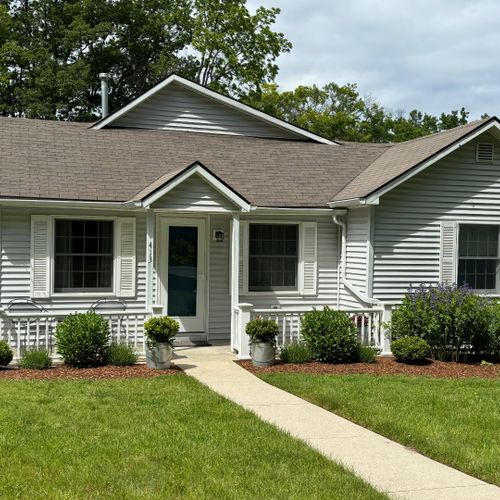 Exterior:  another view of the front of the house