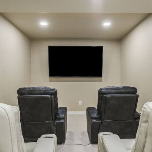 Sink into plush seating and enjoy a cinema-like experience in your movie room.